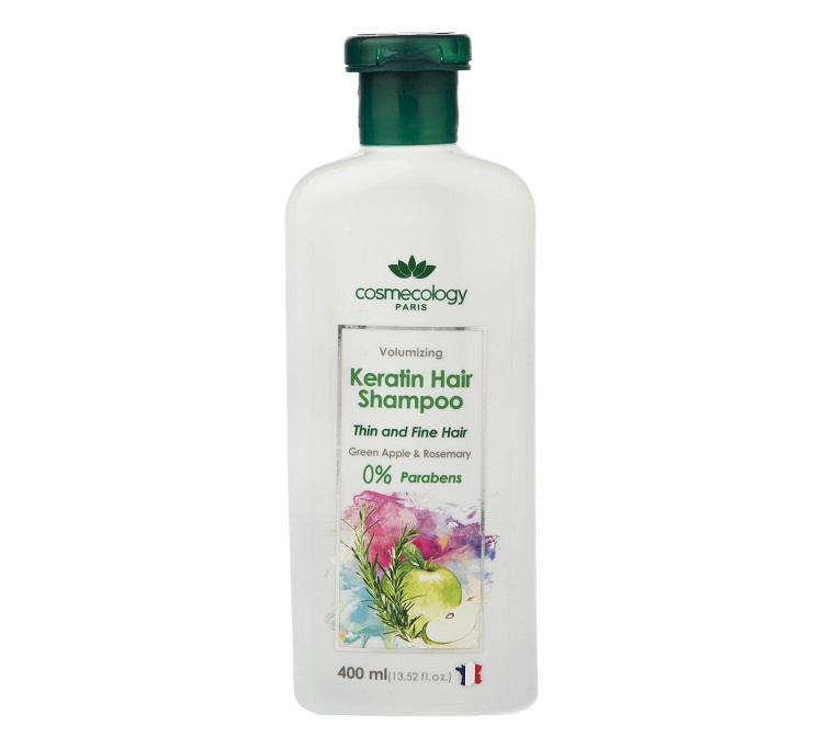 شامپو کراتینه مرطوب کننده قوی موی سر کاسمکولوژی مدل Aloe Vera