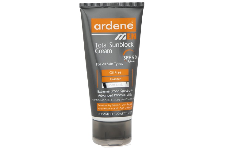 کرم ضد آفتاب آقایان آردن مدل Total SPF50 وزن 50 گرم