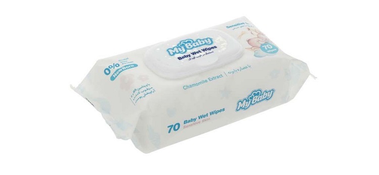 دستمال مرطوب کودک مای بیبی مدل sensitive بسته 70 عددی