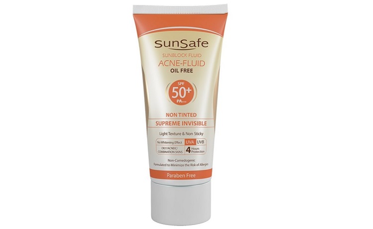 کرم ضد آفتاب سان سیف مدل ACNE-FLUID حجم 50 میلی لیتر 