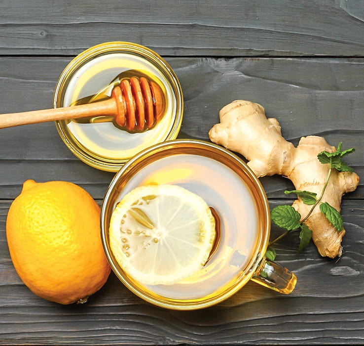 دمنوش زنجبیل، عسل و لیمو